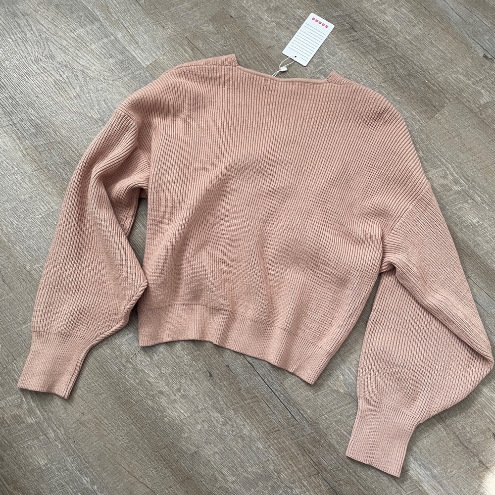 Criss Cross Front Wrap Sweater - Picture 4 of 4